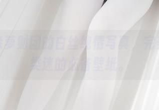 遇见森萝财团的白丝纯情写真，完美成人类迷的必备壁纸。